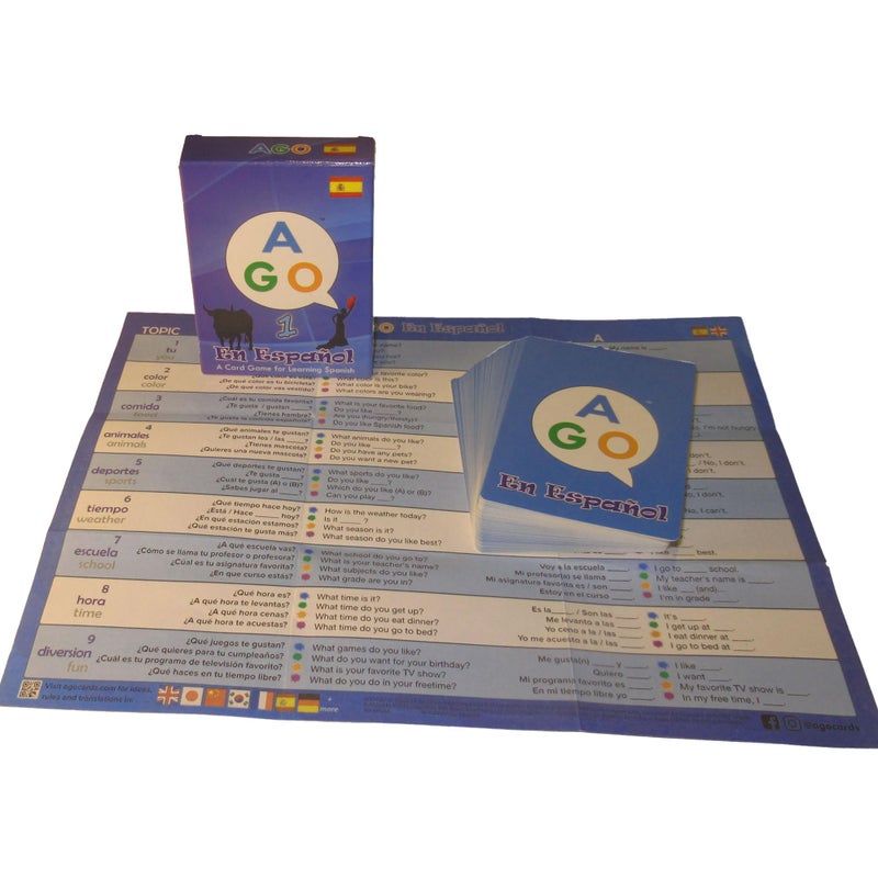 AGO En EspaÃ±ol Card Game for Beginners. Learn Spanish by Playing a Fun Conversational Game! - Image 5
